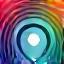 Decorative particle coverage icon